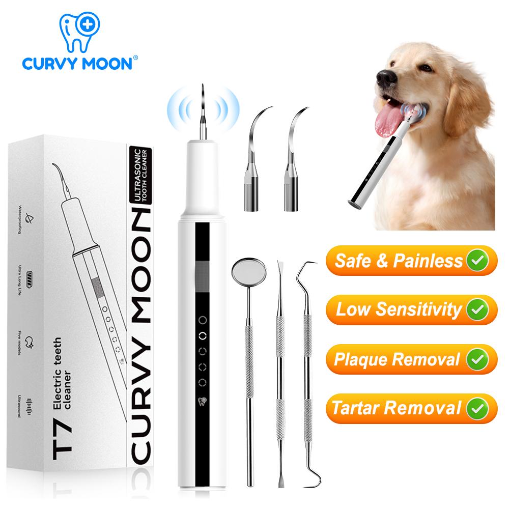 Teeth Whitening Mouthwash - Limpiador Dental Ultrasónico CURVY MOON para