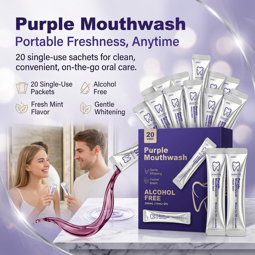 Enjuague Bucal Morado para Lim - Teeth Whitening Mouthwash reseña y precio