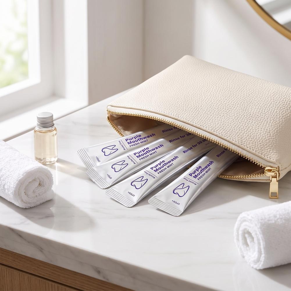 Enjuague Bucal Morado para Lim - Teeth Whitening Mouthwash reseña y precio