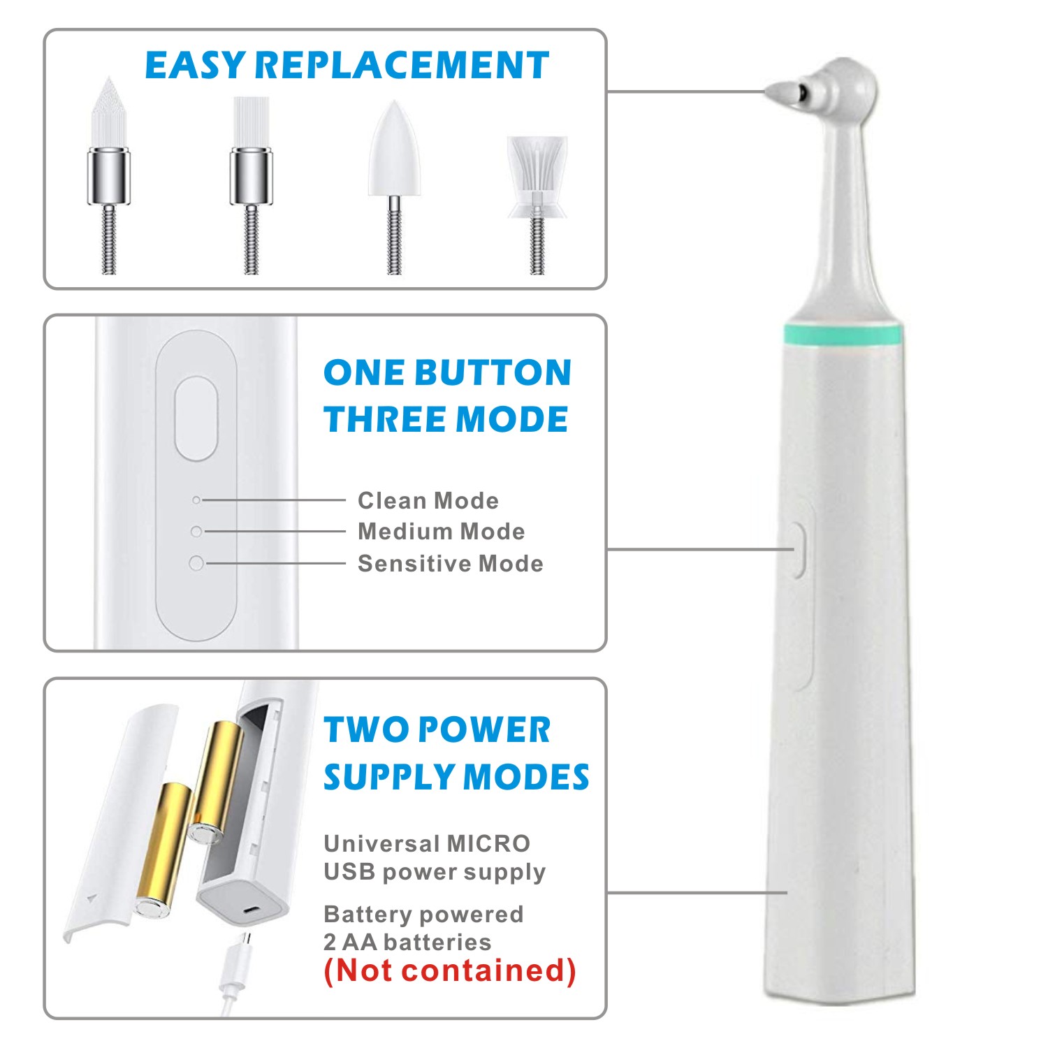 Cepillo giratorio para blanque - Teeth Whitening Kit reseña y precio